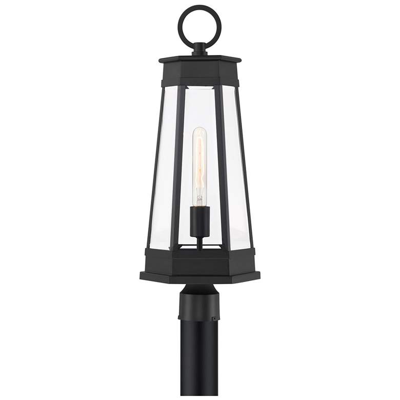 Image 1 Payne 1-Light Outdoor Post Lantern in Matte Black