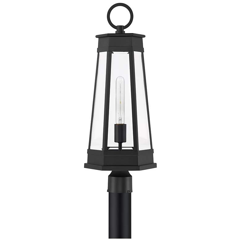 Image 2 Payne 1-Light Outdoor Post Lantern in Matte Black more views
