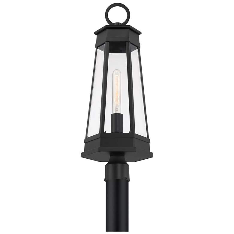 Image 3 Payne 1-Light Outdoor Post Lantern in Matte Black more views