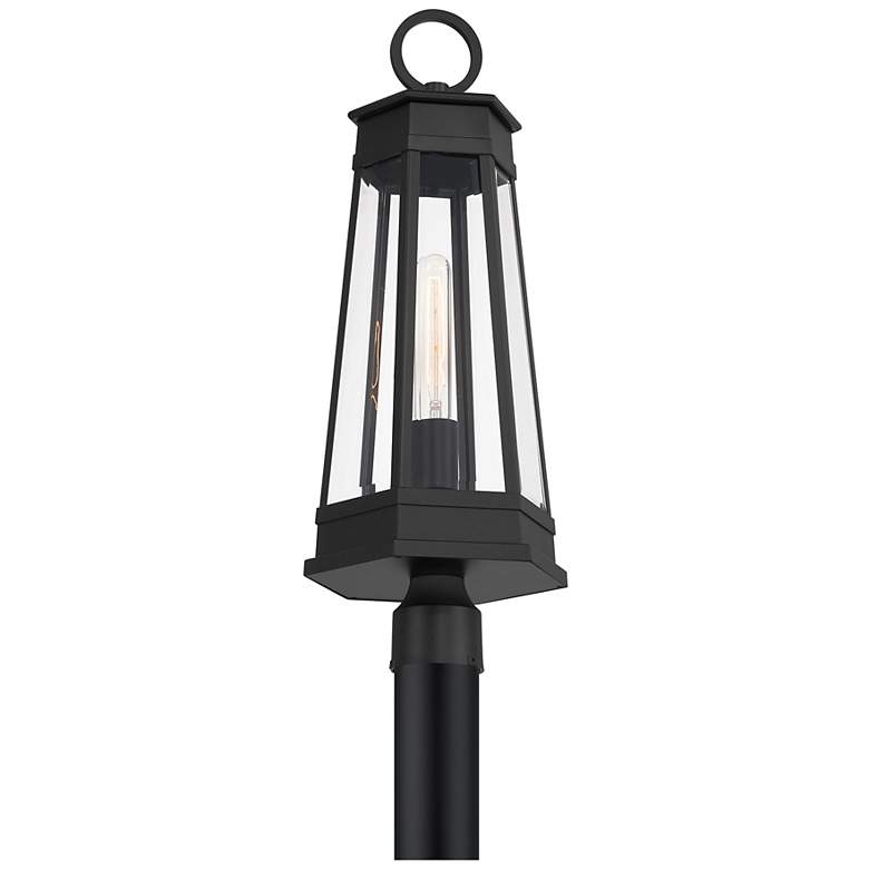 Image 5 Payne 1-Light Outdoor Post Lantern in Matte Black more views