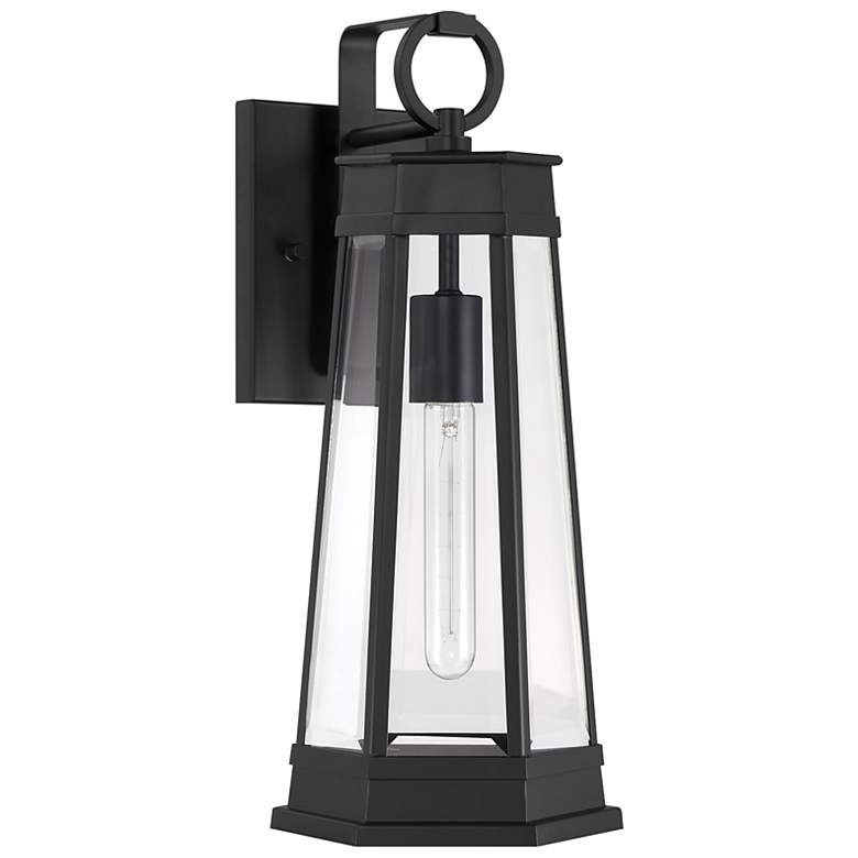 Image 2 Payne 1-Light Outdoor Wall Lantern in Matte Black more views