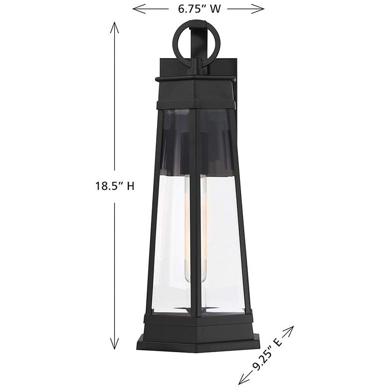 Image 6 Payne 1-Light Outdoor Wall Lantern in Matte Black more views