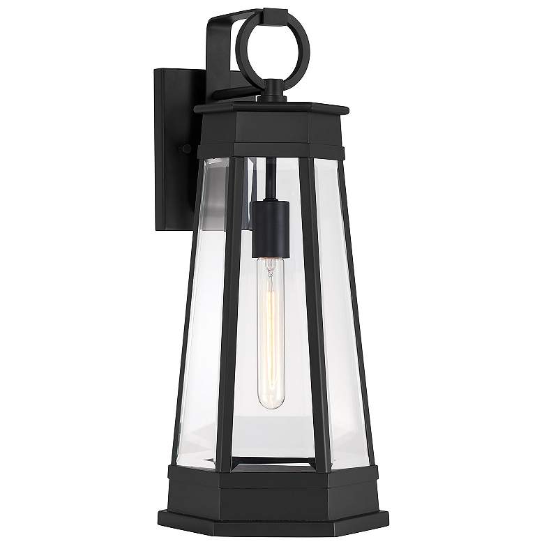 Image 1 Payne 1-Light Outdoor Wall Lantern in Matte Black