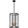 Payne 14" Wide Midnight Bronze 4-Light Pendant