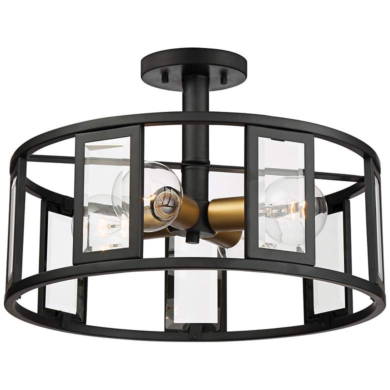 Image 2 Payne 17 1/4" Wide Midnight Bronze 4-Light Ceiling Light