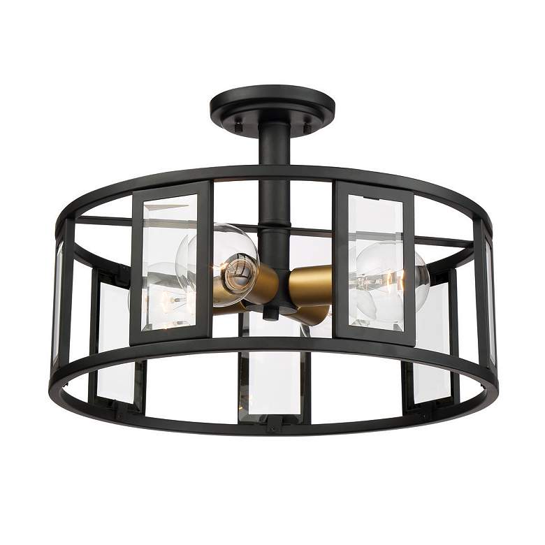 Image 3 Payne 17 1/4" Wide Midnight Bronze 4-Light Ceiling Light more views