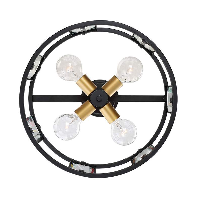 Image 5 Payne 17 1/4" Wide Midnight Bronze 4-Light Ceiling Light more views