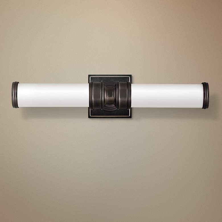 Image 1 Payne 19 1/4" Wide Dark Plated Bronze Bath Light