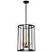 Payne; 4 Light; Foyer Pendant with Clear Beveled Glass