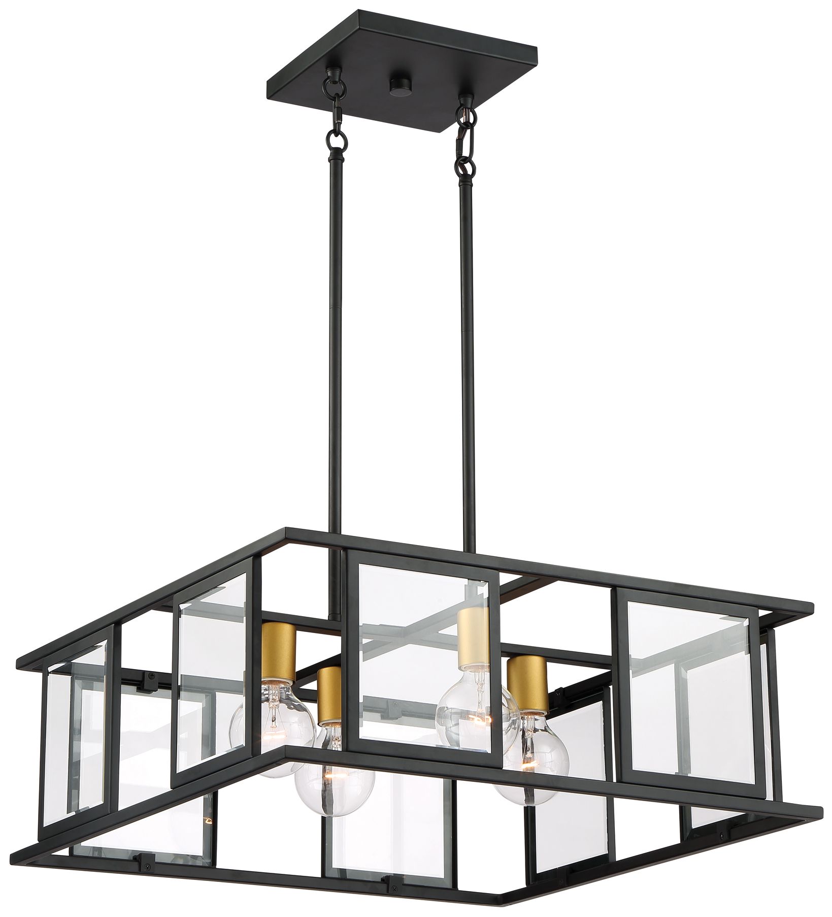 Image 2 Payne; 4 Light; Pendant with Clear Beveled Glass more views