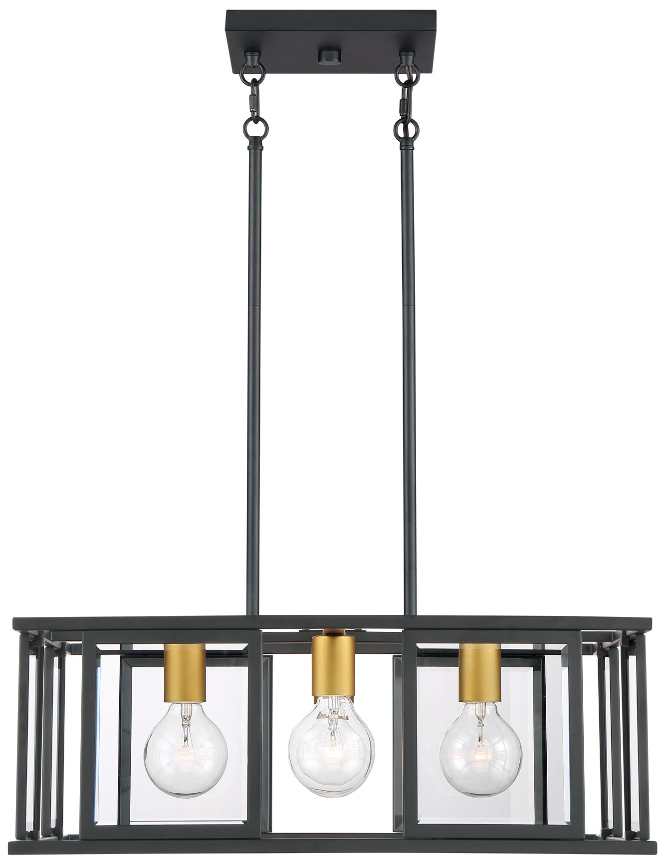 Image 3 Payne; 4 Light; Pendant with Clear Beveled Glass more views