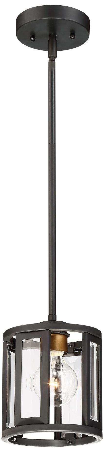 Image 4 Payne 6 1/2" Wide Midnight Bronze Mini Pendant more views