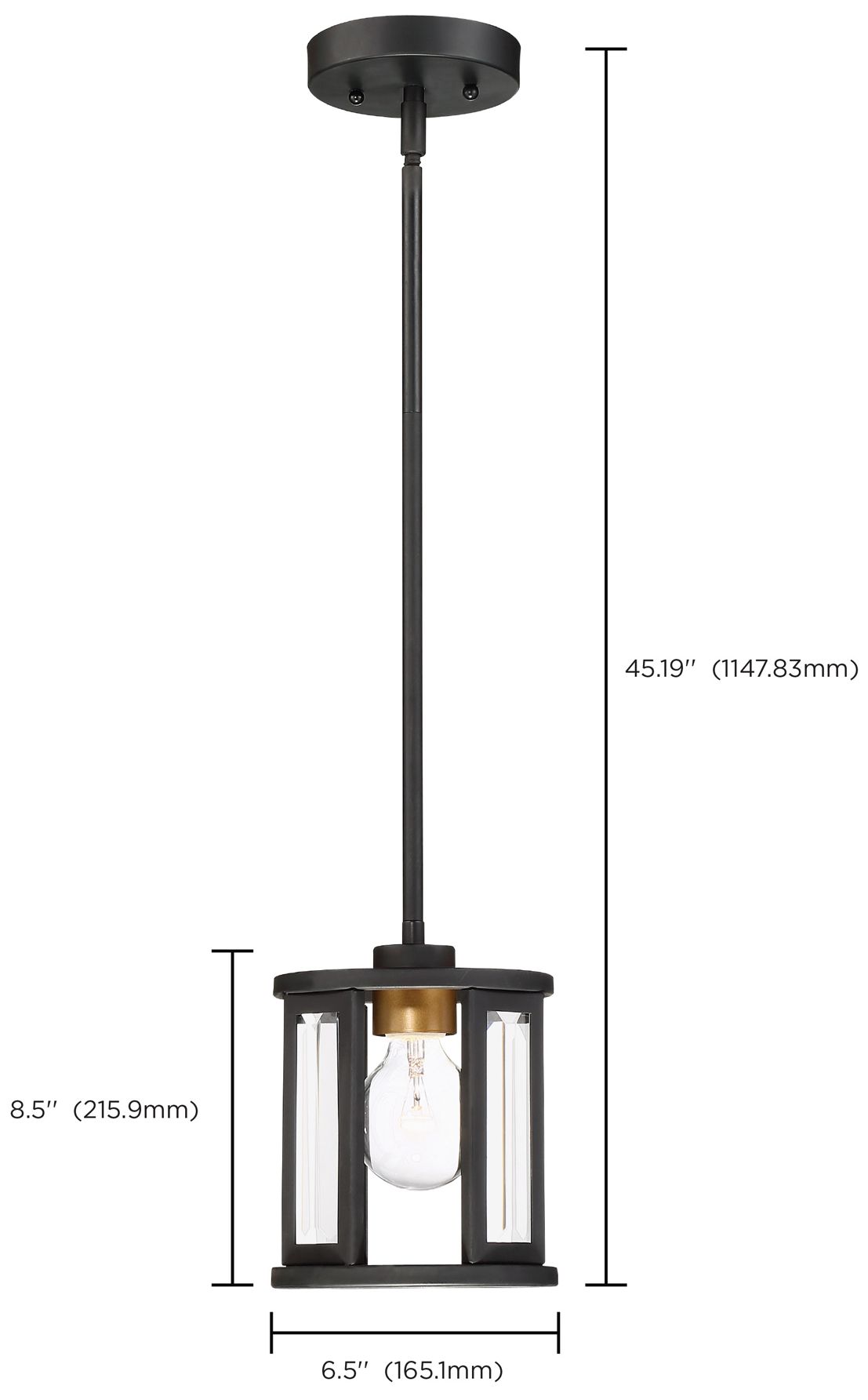 Image 6 Payne 6 1/2" Wide Midnight Bronze Mini Pendant more views