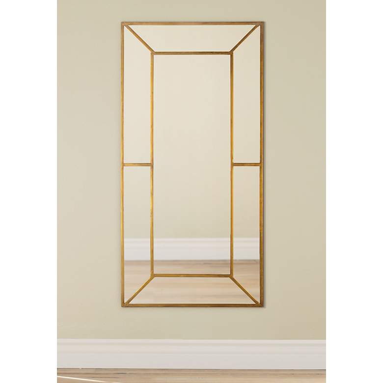 Image 1 Payne Antique Gold 28" x 55 3/4" Full Floor Mirror