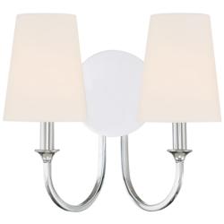 Payton 11 3/4" High Polished Chrome 2-Light Wall Sconce