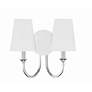 2_Payton 11 3/4" High Polished Chrome 2-Light Wall Sconce more views
