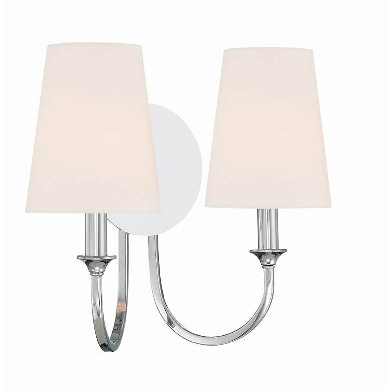 Image 4 Payton 11 3/4" High Polished Chrome 2-Light Wall Sconce more views