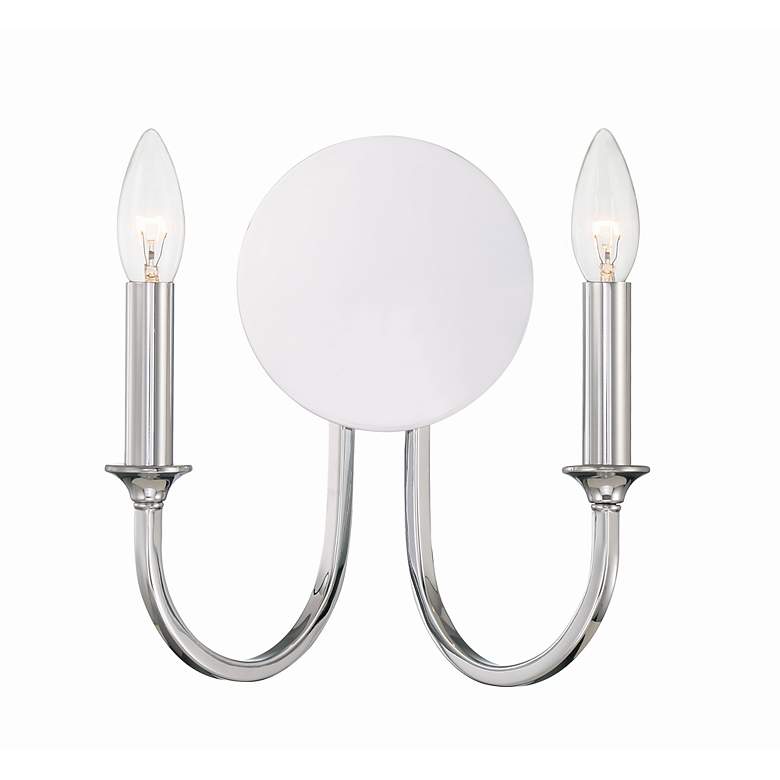 Image 5 Payton 11 3/4" High Polished Chrome 2-Light Wall Sconce more views