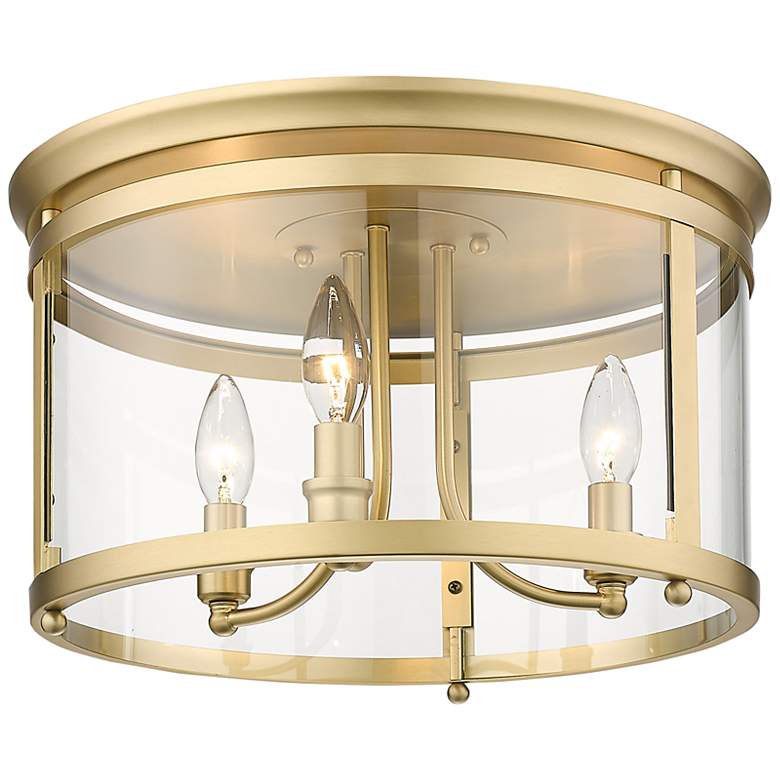 Image 2 Payton 14 3/4" Wide Champagne Bronze 3-Light Ceiling Light