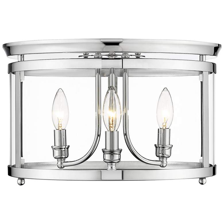 Image 5 Payton 14 3/4" Wide Chrome 3-Light Modern Ceiling Light more views