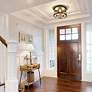 3_Payton 14 3/4" Wide Matte Black 3-Light Ceiling Light more views