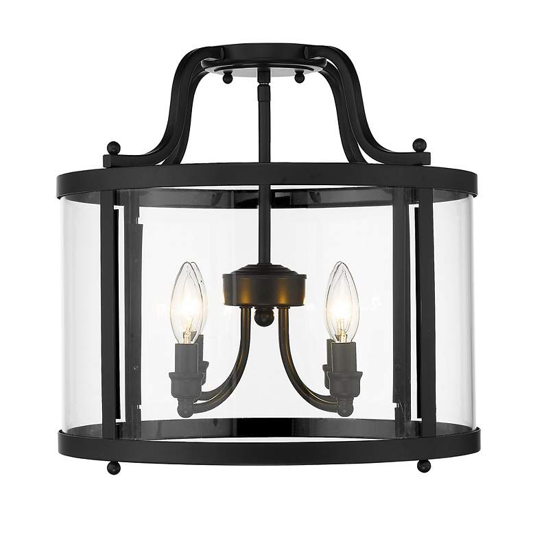 Image 2 Payton 16" Wide Matte Black 4-Light Ceiling Light more views