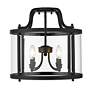 2_Payton 16" Wide Matte Black 4-Light Ceiling Light more views