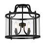 3_Payton 16" Wide Matte Black 4-Light Ceiling Light more views