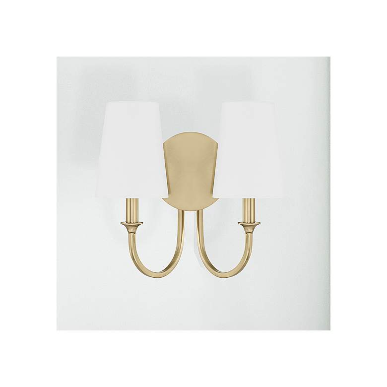 Image 2 Payton 2 Light Vibrant Gold Wall Mount