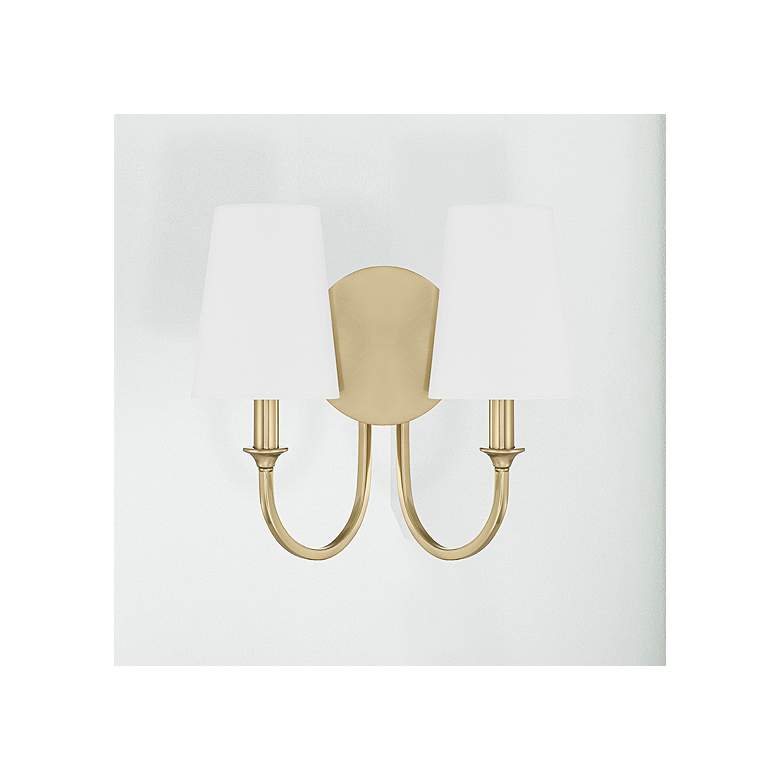 Image 1 Payton 2 Light Vibrant Gold Wall Mount