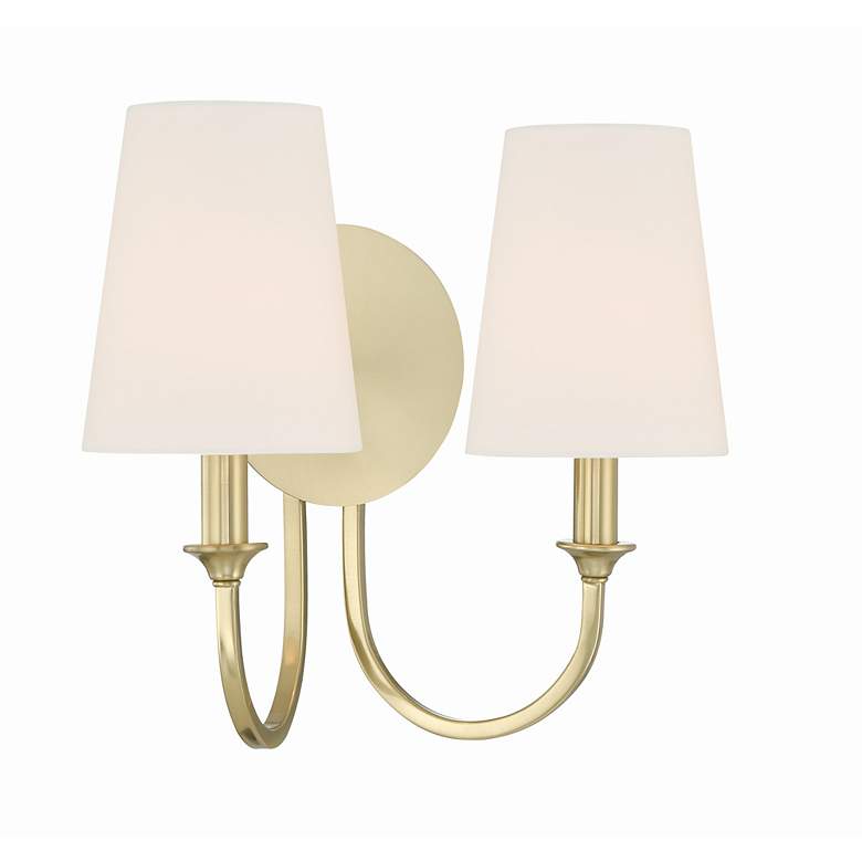 Image 6 Payton 2 Light Vibrant Gold Wall Mount more views