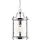 Payton 7 1/4" Wide Chrome and Clear Glass Mini Pendant
