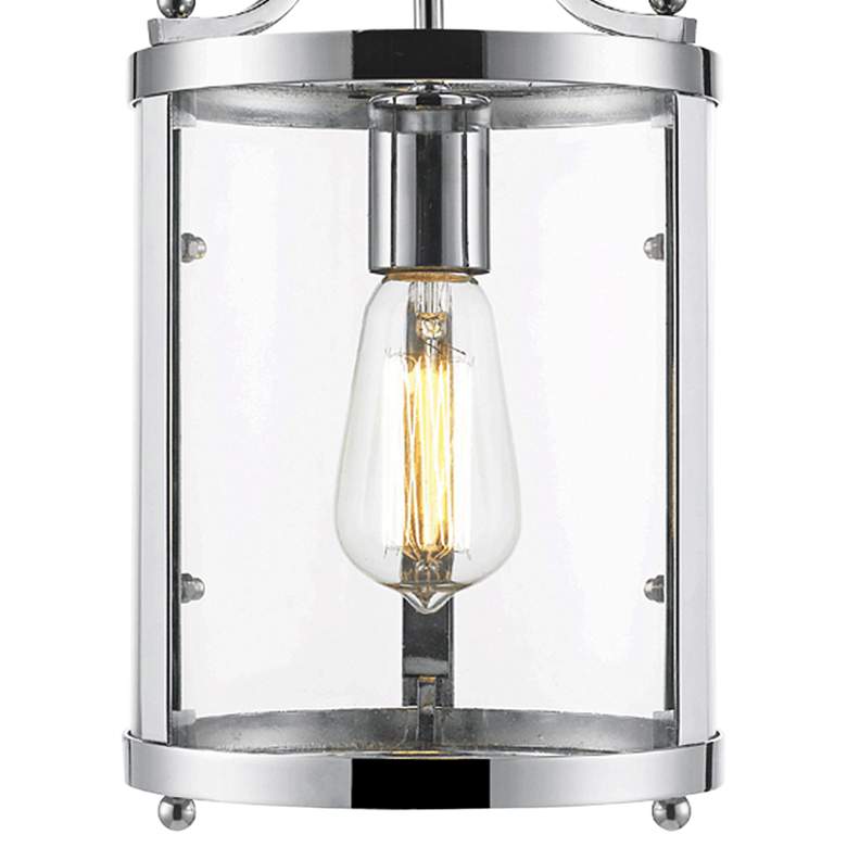 Image 3 Payton 7 1/4" Wide Chrome and Clear Glass Mini Pendant more views
