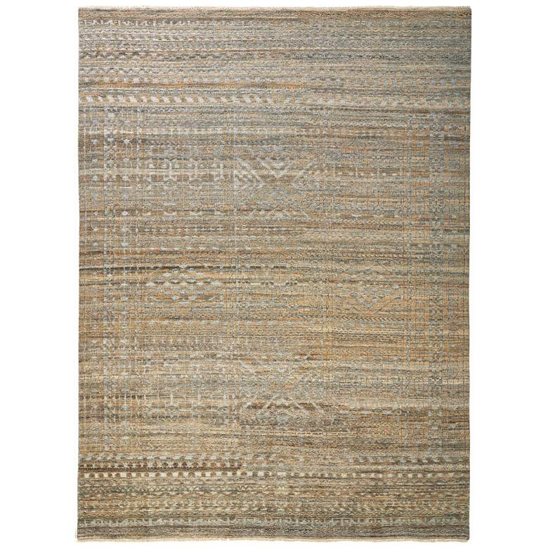 Image 1 Payton Transitional Geometric Hand Knotted Gold Area Rug 6496F