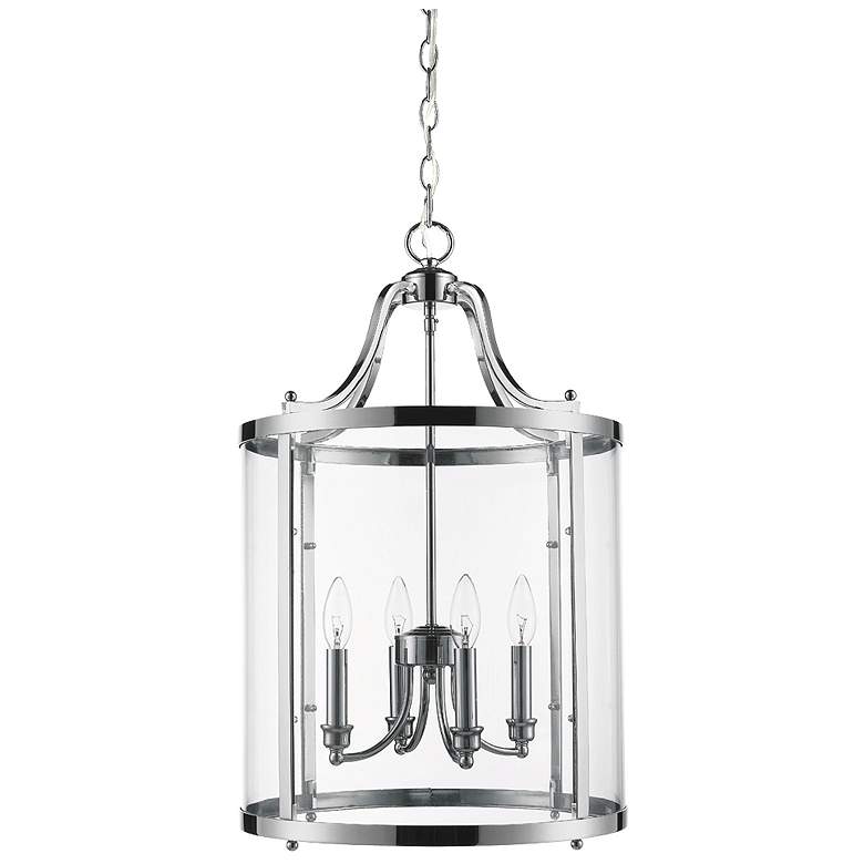 Image 1 Payton16 inch Wide Chrome Streamlined Pendant Light