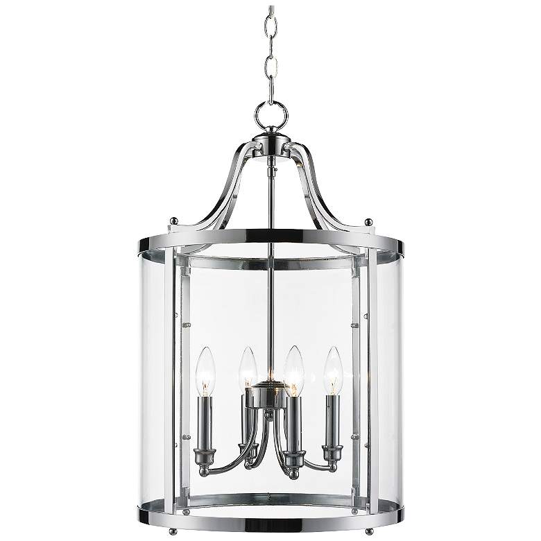 Image 2 Payton16 inch Wide Chrome Streamlined Pendant Light more views