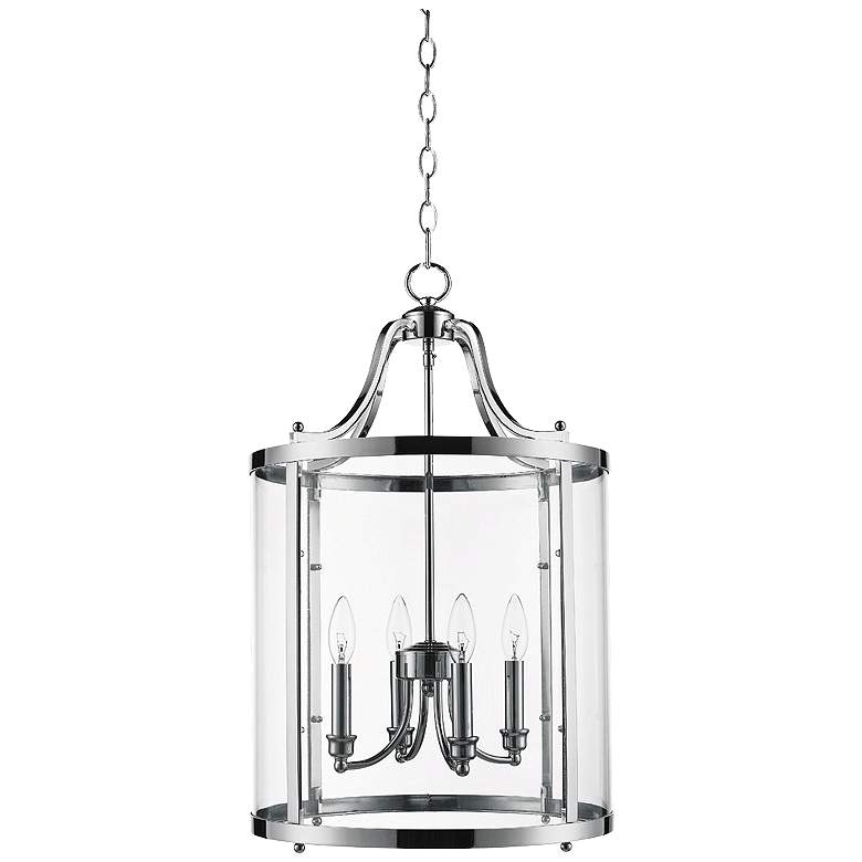 Image 6 Payton16 inch Wide Chrome Streamlined Pendant Light more views