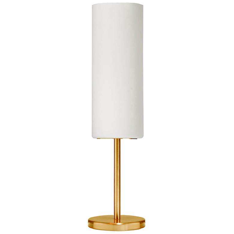 Image 2 Paza 18" High Aged Brass Metal Accent Table Lamp