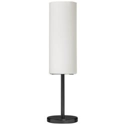 Paza 18&quot; High Matte Black Metal Accent Table Lamp