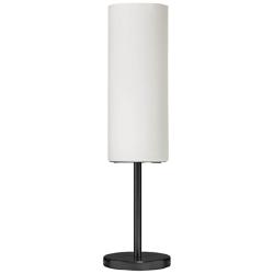 Paza 18" High Matte Black Metal Accent Table Lamp