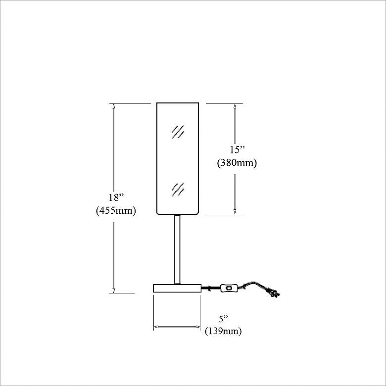 Image 5 Paza 18" High Matte Black Metal Accent Table Lamp more views