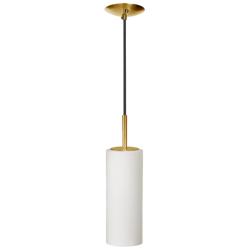 Paza 4&quot; Wide Aged Brass Pendant