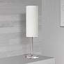 1_Paza 4" Wide Satin Chrome Cylinder Mini Pendant