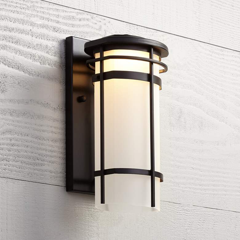 Image 1 PE Clemson 12.75" High Bronze LED Outdoor Wall Light