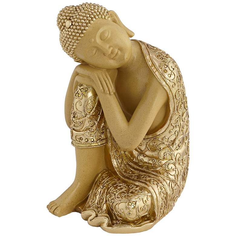 Image 2 Peace 14 inch High Sleeping Buddha Statue