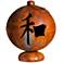 Peace Happiness Tranquility 30" Wide Fire Globe