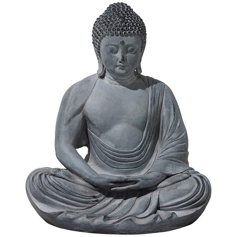 Image 1 Peaceful Buddha 23 1/2 inch High Statue