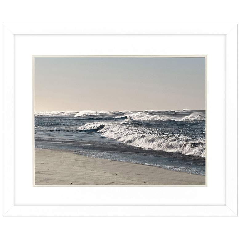Image 1 Peaceful Horizon II 33"W x 27"H Framed Wall Art