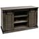 Peachtree 52"W Rustic Taupe Gray Rods Sliding Barn Door Media Console