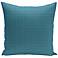 Peacock Blue Greek Key 20" Square Outdoor Pillow